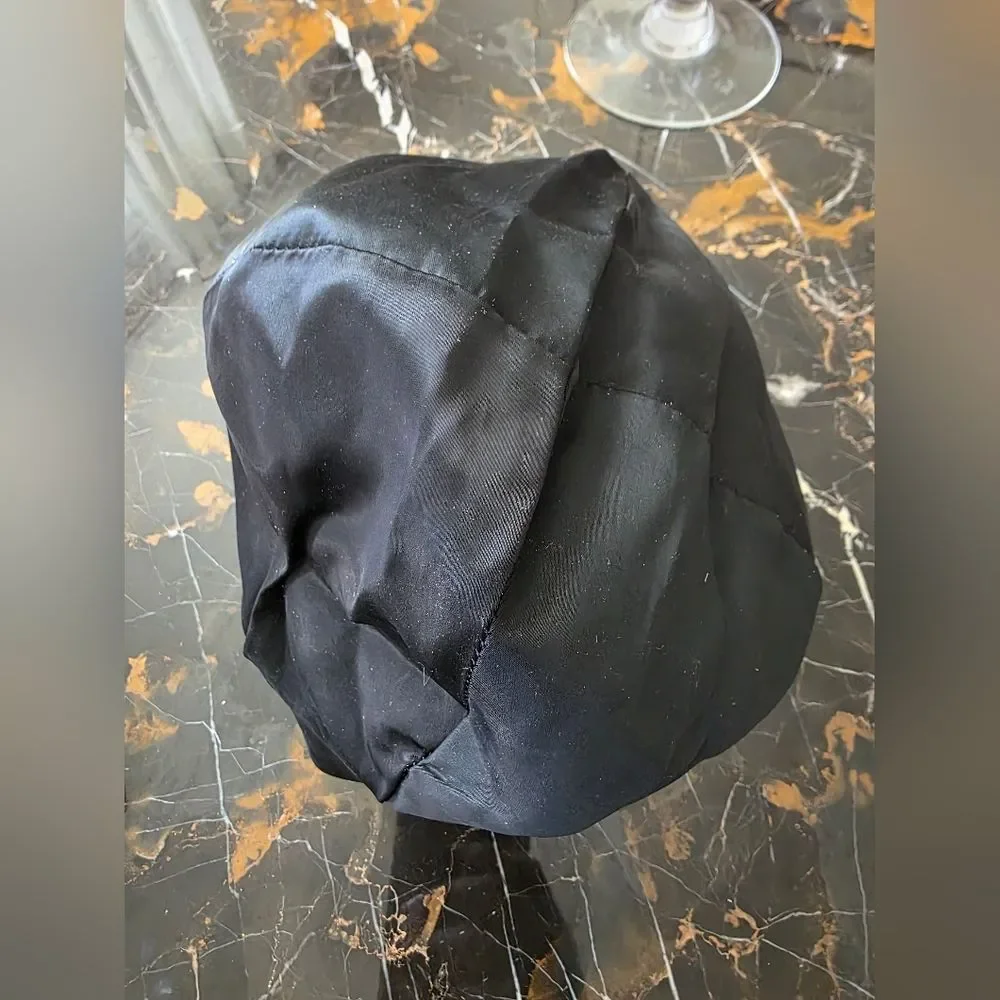 Real Fur Baseball Cap Hat Dark Brown 21' Circumference
